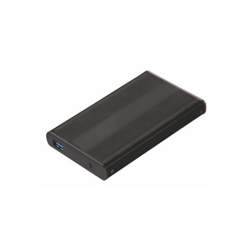 Boîtier Externe TooQ TQE-2524B HD 2.5 SATA III-USB 3.0 FAT32 / NTFS / eXT2 / HFS Aluminium Noir