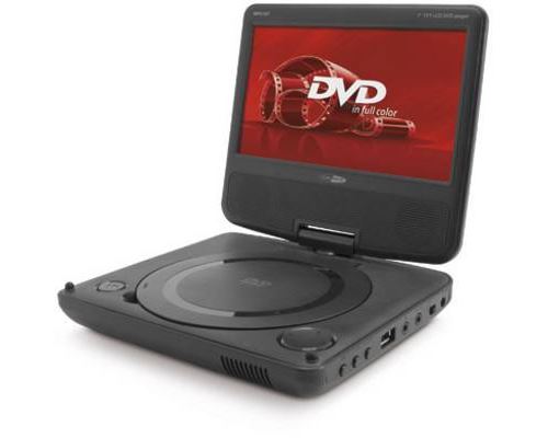 MPD107 - Lecteur DVD portable 7pouces ecran et batterie integree