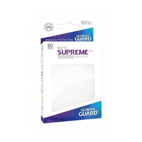 Ultimate Guard - 80 pochettes Supreme UX Sleeves taille standard Blanc Mat
