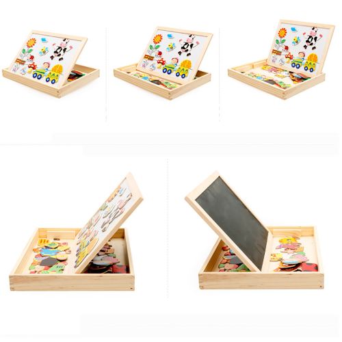 Universal - Puzzle magnétique en bois Jouets pour enfants Raybu Tableau à  dessiner Apprentissage Jouets en bois Cadeaux