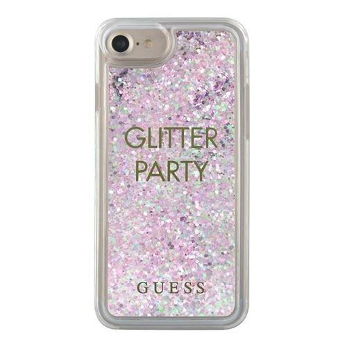 Coque rigide avec paillettes Guess pour iPhone SE (2020)/8/7/6S/6