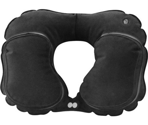 AutoStyle Coussin gonflable pour le cou PVC noir