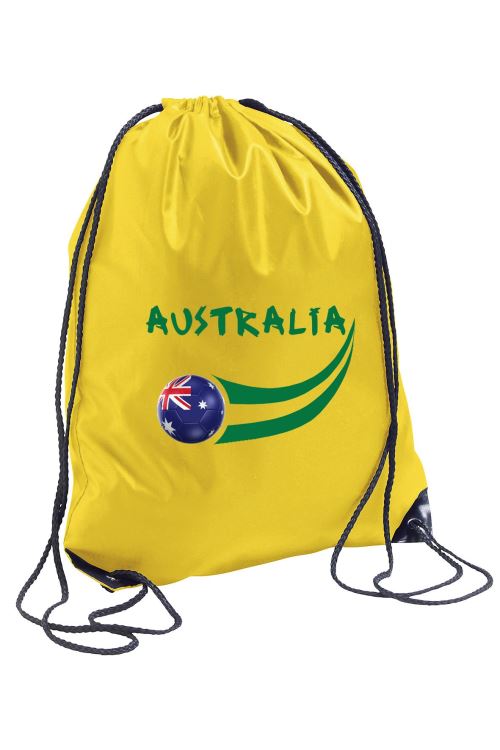 Supportershop Australie Sac Mixte Enfant, Jaune, gymbag