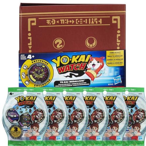 Medallium Yo-Kai Watch + 6 sachets de 3 médailles