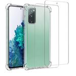 Coque pour Samsung Galaxy S20 FE antichoc Silicone + 2 Vitres en verre trempé Evetane®