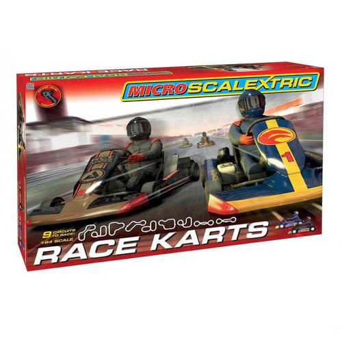 Circuit de karts micro scalextric : race karts scalextric