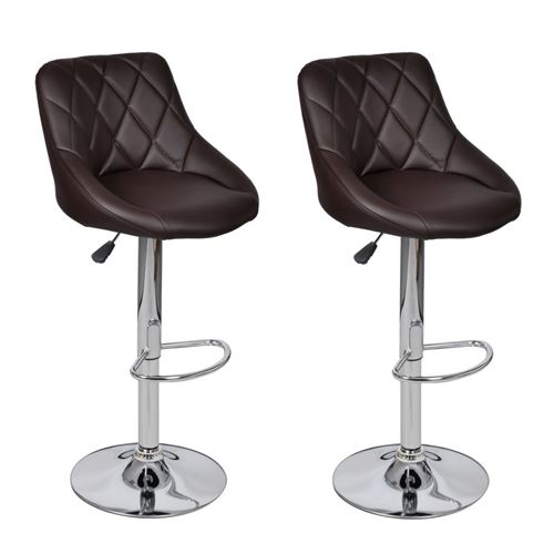 vidaXL Tabouret de bar 2 pcs Marron