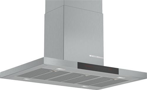 Bosch Serie 6 DIB98JQ50 - Hotte - hotte îlot - largeur : 90 cm - profondeur : 60 cm - evacuation & recyclage - acier inoxydable