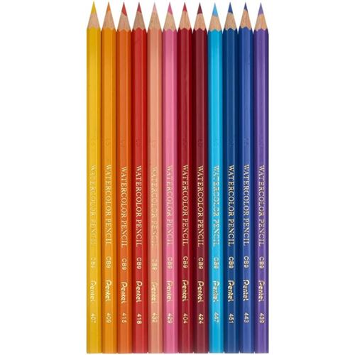 Pentel 12 Crayons Couleur Aquarellables - vue 2