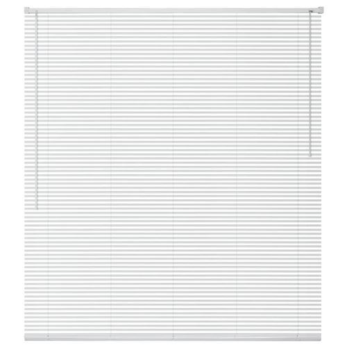 vidaXL Zonwering aluminium 120x220 cm wit
