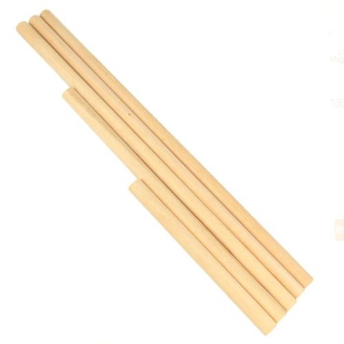5 bâtons en bois pour Macramé