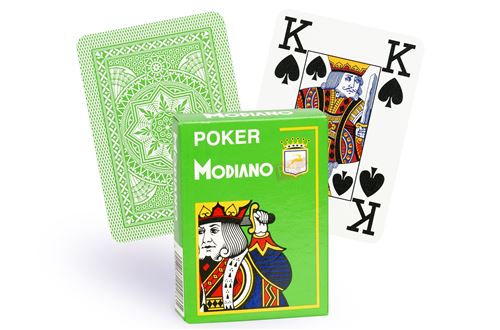 Modiano Vert Cartes 100% Plastique 4 Index ( Clair)