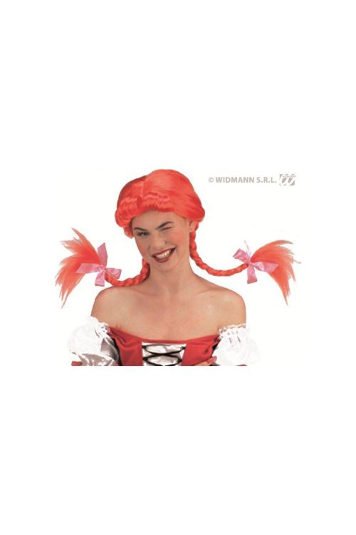 WIDMANN Perruque Fifi Rousse Tresses Modulables - Roux 