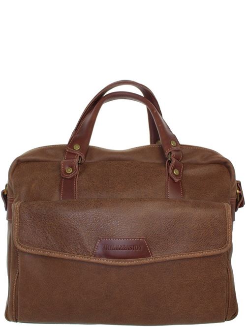 Arthur & aston - Serviette Arthur et Aston en cuir ref_ast41118-b-marron