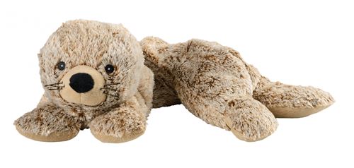 Warmies phoque câlin chaud 50 cm marron