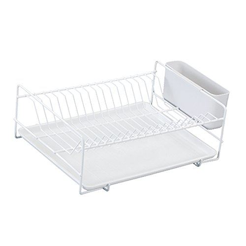 Sauvic égouttoir a vaisselle plastifié - plat - blanc 89005