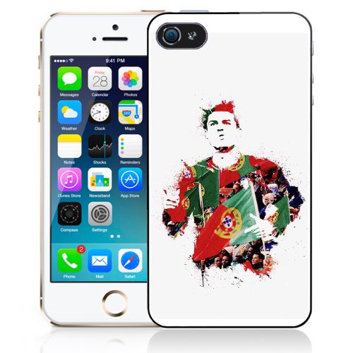Coque pour iPhone 5C ronaldo football splash