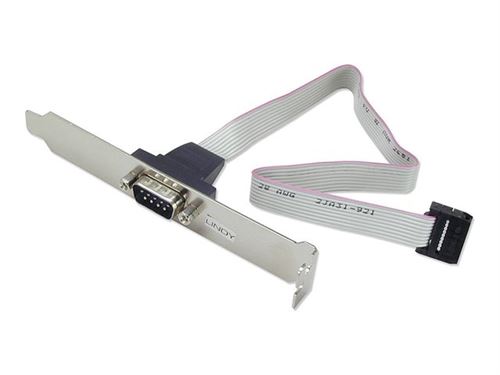 Lindy PC Back Plate Serial Adaptor - Serieel paneel - DB-9 (M) naar 10-PIN IDC (V)