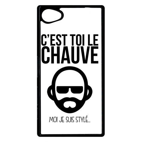Coque sony xperia z5 compact c est toi le chauve moi je suis styl 2