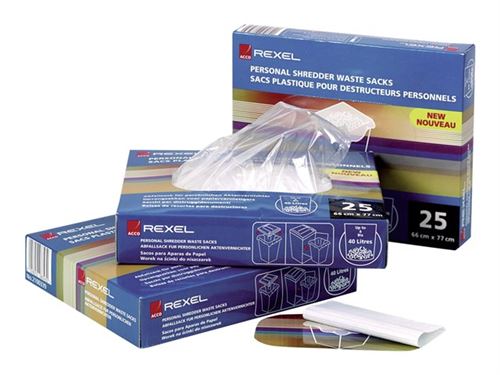 Rexel Shredder Waste Sack - Sac poubelle (pack de 100)