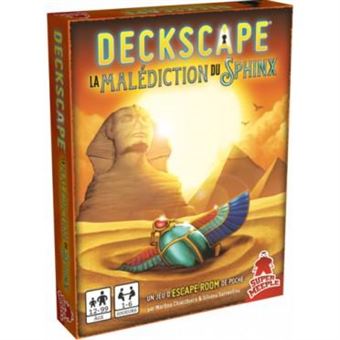 Jeu d’ambiance Super Meeple Deckscape La malediction du Sphinx