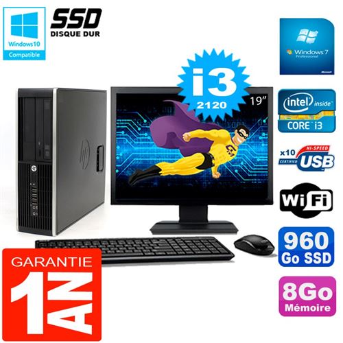 Acheter Pc hp compaq 8300 sff ecran 19' core i3-2120 ram 8go disque 960 go ssd wifi w7 État correct - 289,00 € Pc hp compaq 8300 sff ecran 19' core i3-2120 ram 8go disque 960 go ssd wifi w7 État correct - Hewlett-Packard reconditionné disponible sur Fnac