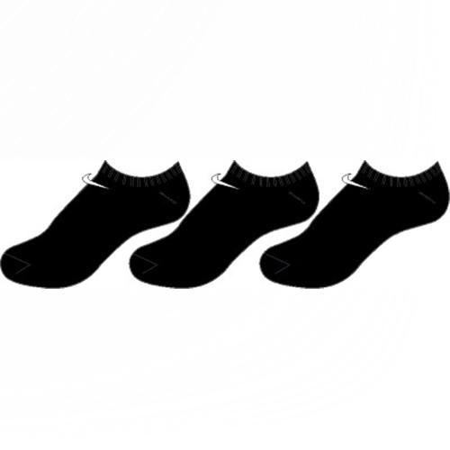 Chaussettes / NIKE: 3PPK VALUE NO SHOW S Noir / (blanc) Taille M