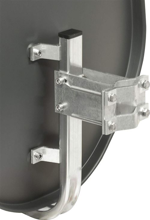 Telestar Alurapid 45 inkl. Skysingle-LNB (45cm Aluminium-Spiegel, Alurapid-Halterung, Single-LNB) grau