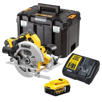 Scie Circulaire Dewalt Xr Brushless 18v 2 Batteries 5 0ah Chargeur Coffret Dcs570p2 Scies Electriques Achat Prix Fnac