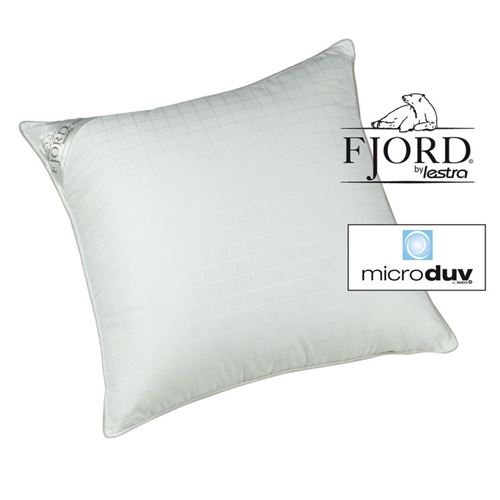 Oreiller mi-ferme sensation duvet/traitement anti-taches FJORD 50 X 70 cm