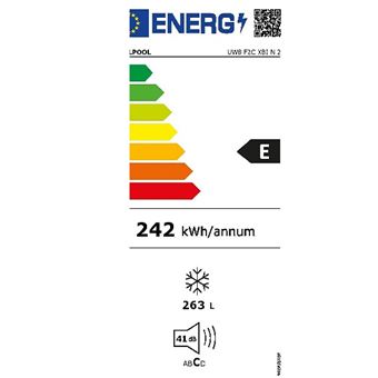 Whirlpool UW8 F2C XBI N 2 - Congélateur - vertical - pose libre - largeur : 59.5 cm - profondeur : 63 cm - hauteur : 187.5 cm - 263 litres - classe E - inox optique
