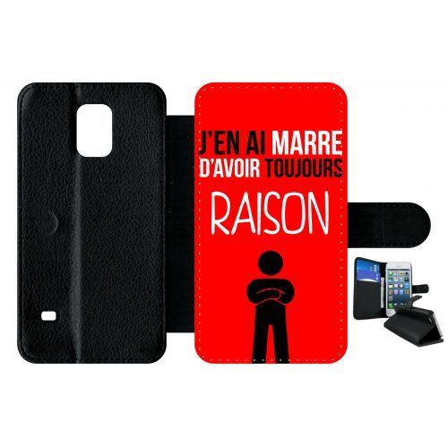 Etui à rabat samsung galaxy s5 j en ai marre d avoir toujours raison 7