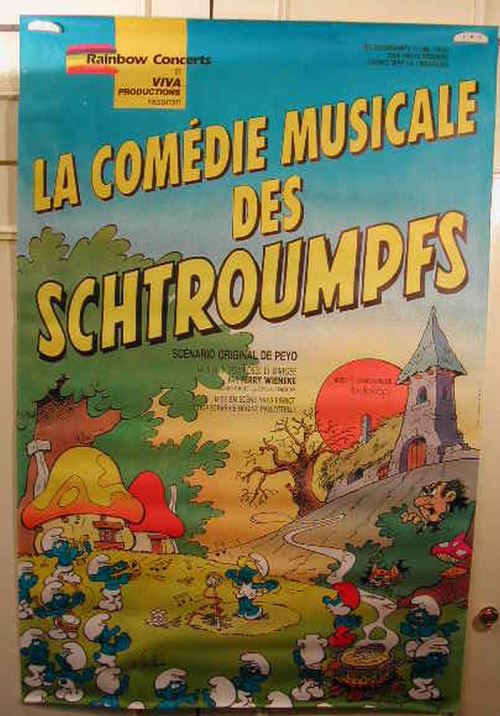 La Comedie Musicale des Schtroumpfs - 80x120 cm - AFFICHE / POSTER