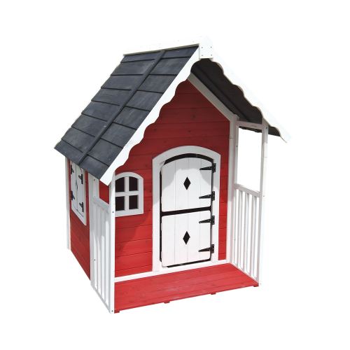 Maisonnette en Bois Outdoor Toys Anny - 120x130x140 cm - 1,56 m² avec Garde-Corps