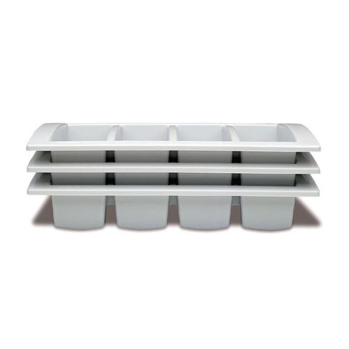 Bac à Couverts Empilable Gastro 1/1 - Araven - - Polyéthylène 530x325x100mm