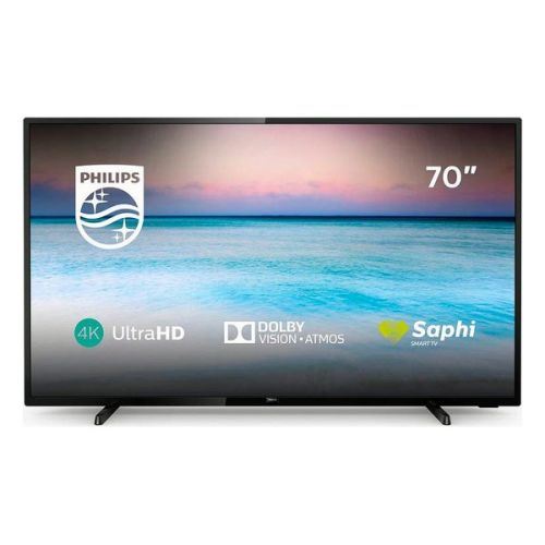 TV intelligente Philips 70PUS6504 70 4K Ultra HD LED WiFi Noir