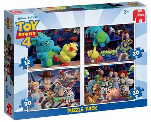 Jumbo puzzle 4-en-1 Toy Story 4 12-20-30-36 pièces