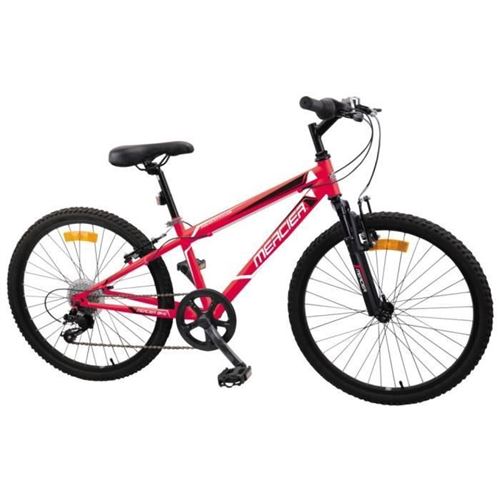 Mercier Velo 24 Cadre Slooping 6 Vitesses - Mixte - Rouge