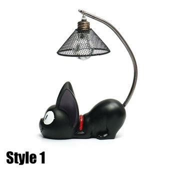 15 01 Sur Lampe De Chevet Led Chat Lampe Creative 5w Decoration Lumiere Blanche Resine Metal Yonis Achat Prix Fnac