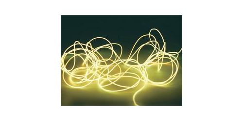 Cordon lumineux 2mm- longueur 2m jaune