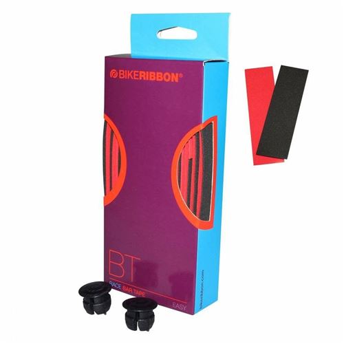 Ruban de guidon bikeribbon 2tone rouge-noir