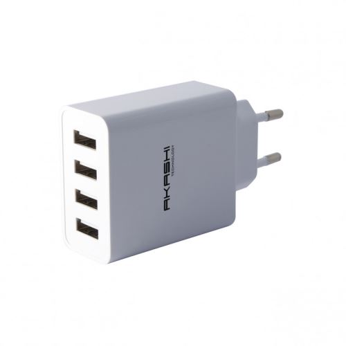 Chargeur Secteur Rapide 4 ports USB 5A Akashi