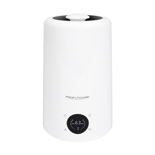 Proficare LB 3077 Humidificateur d'air ultrasonique Diffuseur d'arômes Filtre à charbon actif 25W Blanco