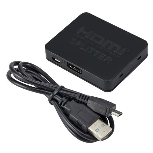 HDMI 1 à 2 sur 1080p 4K 3D Décapant HDCP 1x2 Splitter amplificateur de puissance du signal