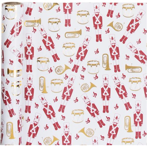 Vivi Gade papier d'emballage casse-noix 200 x 70 cm blanc/rouge