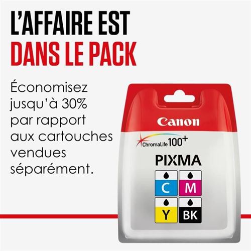 Pack Cartouches d'encre Canon CLI-581 XXL Noir, Cyan, Magenta