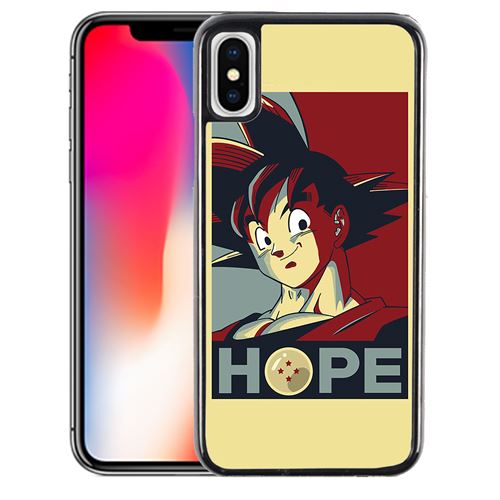 Coque pour iPhone XS dragon ball hope goku