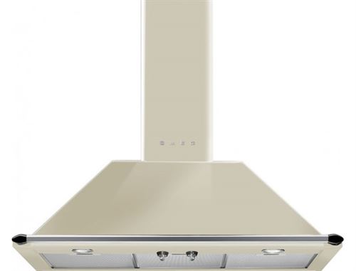 Smeg - Hotte décorative murale - 90cm - Crème - Image 3