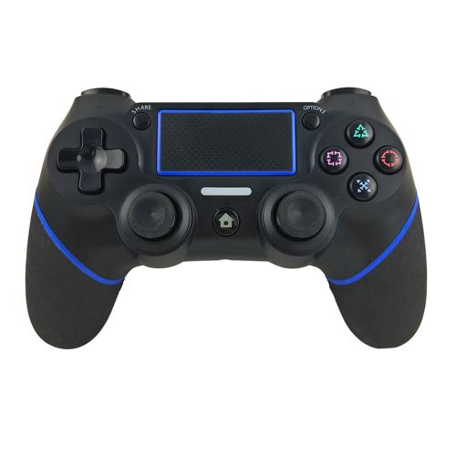 Manette compatible pour PS4 sans fil Bluetooth Noir Bleu