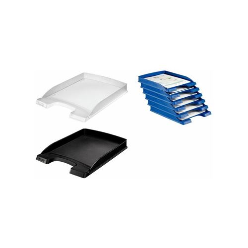 Leitz Corbeille À Courrier Plus Plat, A4, Polystyrène, Noir